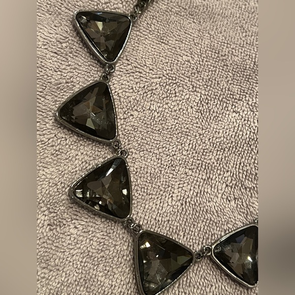 Geometric Black Metal Necklace * Free Shipping* - Picture 2 of 6